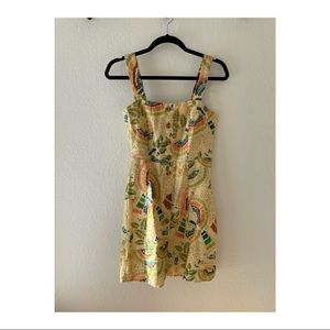 Colorful Birds Mini Dress